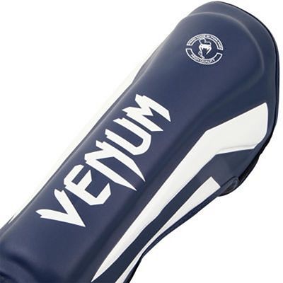 Venum Elite Standup Shinguards Navy Blue-White